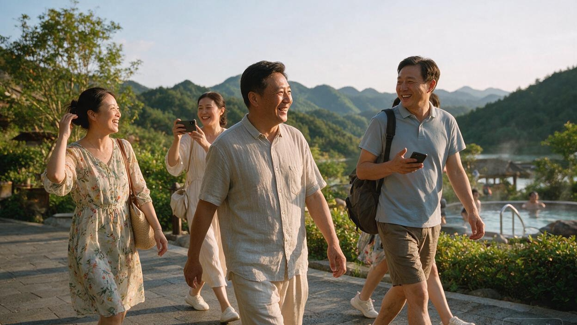 青山绿水间中国职工休闲度假